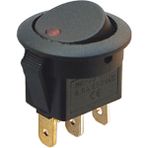 Ayt Yuvarlak Nokta Işıklı On-Off 3 Pin 220 Volt Anahtar (IC-132)
