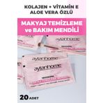 Aytan Home Kolajenli Makyaj Temizleme Ve Bakım Mendili 20 Adet (VİTAMİN E-ALOE VERA ÖZLÜ)