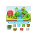 Ay&tel kids wear collections 100 Parça Minecraft Temalı Manyetik Blok - Zeka Geliştirici Oyuncak 3+ Yapı Oyuncak Seti