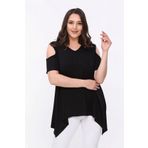 aytemas Omuzları Pencereli Asimetrik Bluz