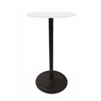 Aytuğ Masa Bar Masası Bistro Cafe Yuvarlak Kokteyl Siyah 110 Cm - 1.tk