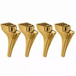 Aytuğ Milan Altın Mobilya Ayağı 19 Cm 4 Adet Modern Kanepe Koltuk Dolap Sehpa Ayağı Gold Renk