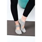 Aytuğ&Mısırlı Mısırlı Kadın Kaydırmaz 2 Çift Pilates ve Yoga Çorabı Gri