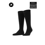 Aytuğ&Mısırlı Mısırlı Unisex Microfiber Özel Sıkılaştırıcı Teknolojiyle Uçuş ve Pilot Diz Altı Çorap Siyah