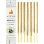 Ayurvedic White Sage Beyaz Adaçayı Masala Organik Tütsü - Kahverengi - 15 Adet