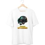 Ayvega Pubg Kask Unisex T-Shirt - Beyaz