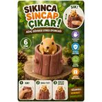 Ayver 1 ADET AĞAÇ GÖVDESİ TASARIMLI SİNCAP SQUISHY SUKUŞİ EĞLENNCELİ STRES OYUNCAĞI