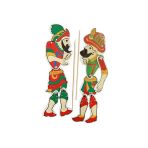Ayver Geleneksel Gölge Oyunu Kukla Eklemli Sert Karton 2 Çubuklu Karagöz Hacivat Oyunu