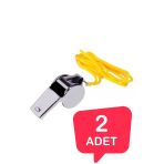 Ayver METAL DÜDÜK DEPREM DÜDÜĞÜ HAKEM DÜDÜĞÜ İPLİ METAL DÜDÜK 2 ADET