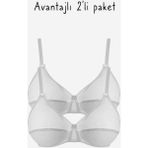 Ayyıldız 556 Beyaz 2'li Sütyen