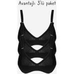 Ayyıldız 556 Siyah 3'lü Sütyen