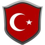 Ayyıldız Bayrak Rozet 7cm Sticker Etiket