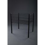 AYYILDIZ RAF 60x80 Siyah Tel Sepet & Profil Ayaklı Mağaza Sepeti