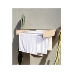 Ayz Design Kurutmalık Çamaşır Askısı - Duvara Monte, Katlanabilir Çamaşırlık - (Cappuccıno-70Cm) Kahverengi