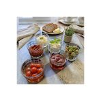 AYZ HOME 6'lı El İşçiliği Kesme Kristal Desenli Cam Kase Seti - 8x6 cm Kahvaltı, Meze, Tatlı Sunum Kasesi