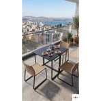 AYZ Katlanır Masa Katlanabilir Yemek Masası Mutfak Masası Balkon Masası Açılır Kapanır Portatif Çok Amaçlı Çalışma Masası Vorkır 2 Siyah-Siyah