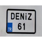 Ayz Markalama Bisiklet Plakası, Ufak Motor Plakası, 12X18 cm Plaka, Cam Önü Plakası, Dekor Plaka, Süs Plakası, Isim Plaka
