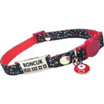 Ayz Markalama Güvenlik Kilitli Kedi Tasması, Isimli Kedi Tasması, Kedi Isimlik, Kedi Künyesi, Safety Click Tasma, Isme Özel Tasma - Siyah