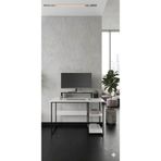 AYZ Viena 60x120cm 2 Raflı Metal Ayak Çalışma MasasıBeyaz