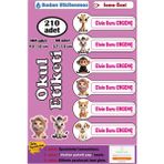 Ayza Tasarım Isme Özel Okul Etiketi Kalem Defter Etiketi Sticker Erkek Çocuk Hayvan Figürlü Isim Etiketi - Çok Renkli