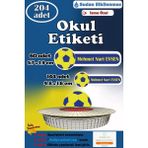 Ayza Tasarım Isme Özel Okul Etiketi Kalem Defter Etiketi Sticker Kız Erkek Çocuk Sarı Lacivert Isim Etiketi - Çok Renkli