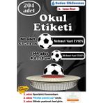 Ayza Tasarım Isme Özel Okul Etiketi Kalem Defter Etiketi Sticker Kız Erkek Çocuk Siyah Beyaz Isim Etiketi - Çok Renkli