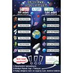 Ayza Tasarım İsme Özel Su Geçirmez Uzay Temalı Okul Etiketi Sticker Kişiye Özel Erkek Çocuk İsim Etiketi Kırtasiye - Çok Renkli