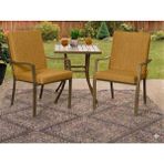 Ayzen Home 2 Adet 40X40CM Bahçe ve Salon Için Arkalıklı Bağcıklı Sandalye Minderi - 40 x 40 x 3 cm - Hardal