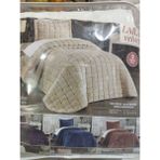 Ayzen Home Laıla Velvet Yatak Örtüsü - Gri - 180 x 240 cm