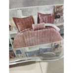 Ayzen Home Laıla Velvet Yatak Örtüsü - Gül Kurusu - 250 x 260 cm