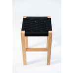 ayzenbi Ahşap Hasır Örgülü Tabure Mutfak/Balkon/Piknik Masa Taburesi 45 Cm