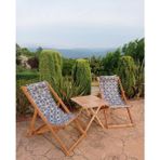 Ayzenbi Katlanır Balkon Teras Bahçe Plaj Şezlong Eşli Set