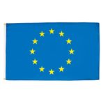 AZ FLAG 2 adet Avrupa bayrağı – 90 x 60 cm – Avrupa Birliği – AB – %100 polyester entegre metal halkalı