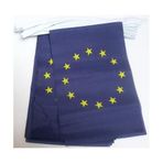 AZ FLAG Bayrak zinciri Avrupa Birliği 6 metre 20 bayraklı 21 x 14 cm - Avrupa çelenk bayrak zinciri 14 x 21 cm