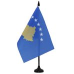 AZ FLAG - Masa bayrağı Kosova - 21x14 cm - Kosova Cumhuriyeti Masa bayrağı 14 x 21 cm - Bayraklar