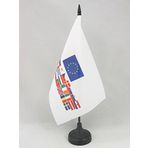 AZ FLAG Masa Bayrak Avrupa Birliği 28 Uzunluk 21 x 14 cm - Avrupa masa bayrağı 14 x 21 cm - Bayraklar