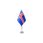 AZ FLAG Prestige 22x15 cm İzlanda Masa Bayrağı