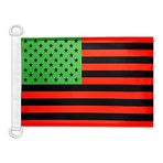 AZ FLAG Tekne Plakası AfroAMERIKANER BİLGİLER 45 x 30 cm - Afrika Amerikan tekne bayrağı 30 x 45 cm deniz bayrağı, en iyi kalite