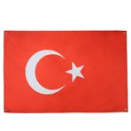 AZ FLAG Türk bayrağı 150 x 90 cm, balkon veya duvar için 4 halkalı