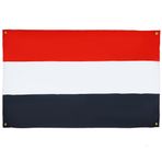 AZ FLAG Yemen bayrağı 150 x 90 cm, balkon veya duvar için 4 halkalı