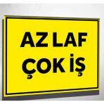 Az Laf Çok Iş Tabela Levha 24X32CM Tabela Levha Polikarbon - 24 x 32 cm