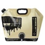 Azarxis 8 l katlanabilir su bidonu, musluklu, su kabı, tekrar kullanılabilir, spor, kamp, yürüyüş, piknik, barbekü, dış mekan için, haki – 8 lt.)
