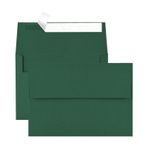 AZAZA 50'li Paket Davetiyeler için 5x7 Zarf, 5x7 Zarf, A7 Zarflar Yeşil Kendinden Mühür, Düğün, Davetiye, Bebek Partisi için Yazdırılabilir Zarflar, 5x7 Kartlar için Zarflar