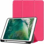 AZC iPad Pro 11 Inç 3. Nesil 2021 Kılıf Smart Cover Kalem Bölmeli Standlı Arkası Silikon Coverfc - Açık Pembe