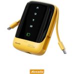 Azeada AZ-P01 22,5W Hızlı Şarjlı 10000MAH Power Bank Dahili Kablolu - Sarı