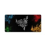 Azemax 70x30cm Razer 5Renk Desenli Oyuncu Mousepad Kaydırmaz Taba