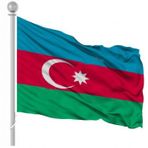 Azerbaycan Bayrağı 70X105CM.