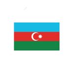 Azerbaycan Bayrağı Sticker 20CM
