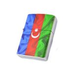 Azerbaycan Bayrak Baskılı Benzinli Çakmak