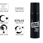 Azeri Türk Tasarımları Spray Tattoo Geçici Sprey Dövme Seti